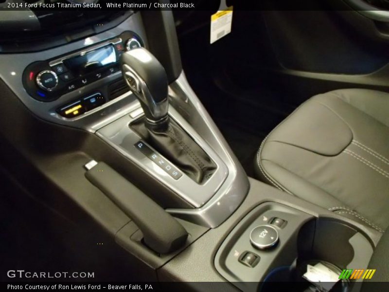 White Platinum / Charcoal Black 2014 Ford Focus Titanium Sedan