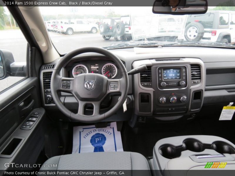 Black / Black/Diesel Gray 2014 Ram 1500 Express Crew Cab