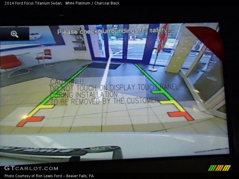 White Platinum / Charcoal Black 2014 Ford Focus Titanium Sedan