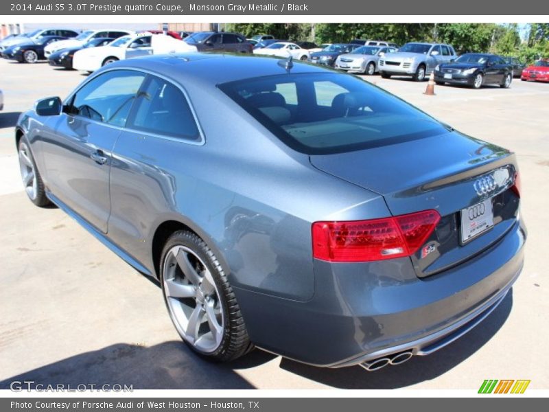 Monsoon Gray Metallic / Black 2014 Audi S5 3.0T Prestige quattro Coupe