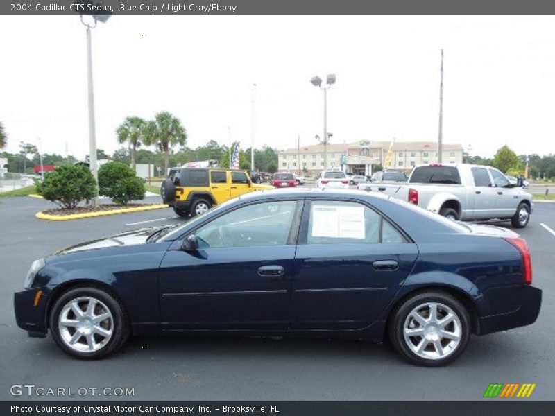 Blue Chip / Light Gray/Ebony 2004 Cadillac CTS Sedan