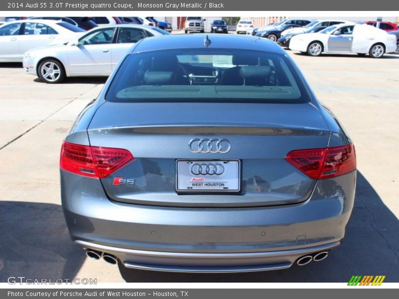 Monsoon Gray Metallic / Black 2014 Audi S5 3.0T Prestige quattro Coupe