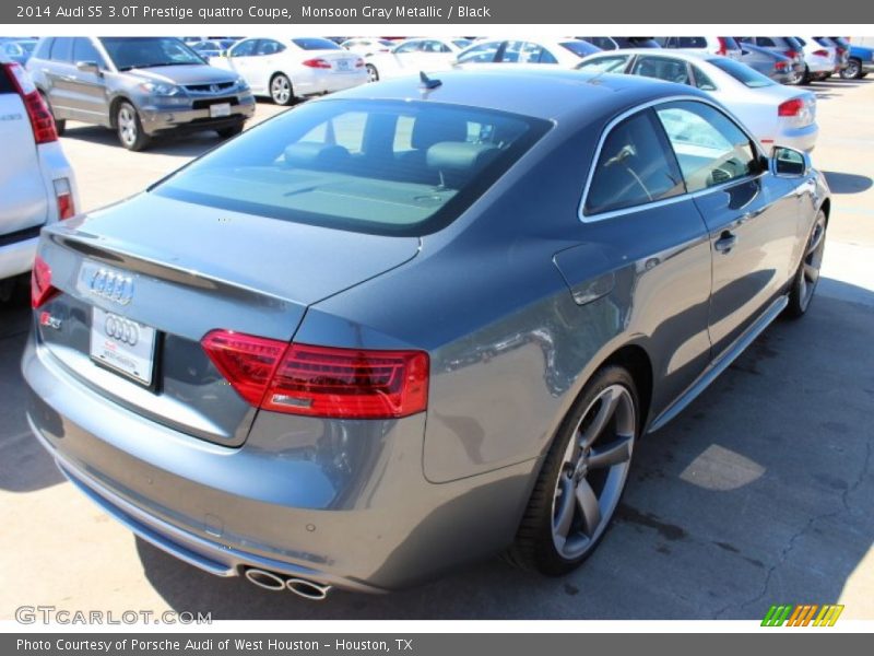 Monsoon Gray Metallic / Black 2014 Audi S5 3.0T Prestige quattro Coupe