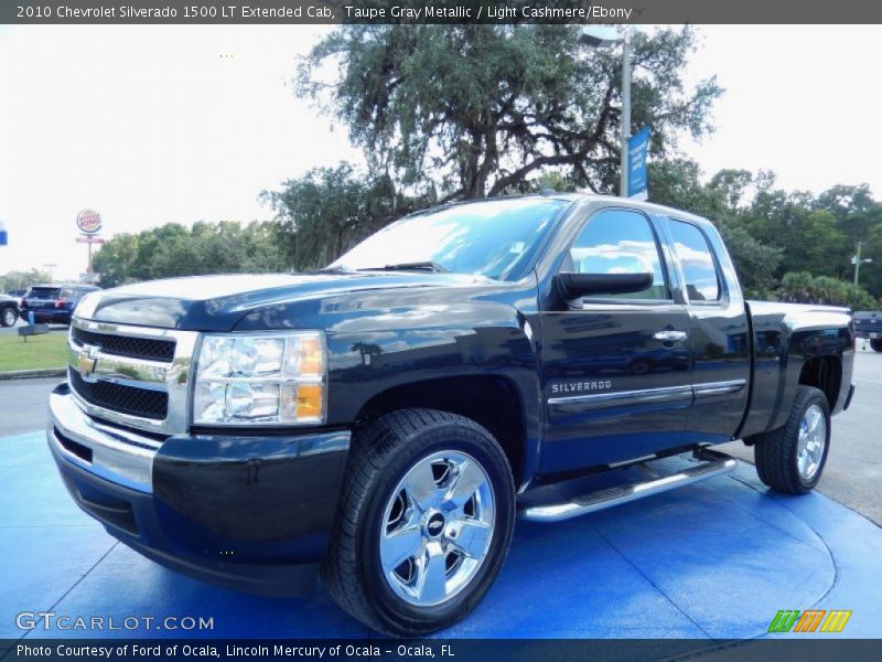 Taupe Gray Metallic / Light Cashmere/Ebony 2010 Chevrolet Silverado 1500 LT Extended Cab