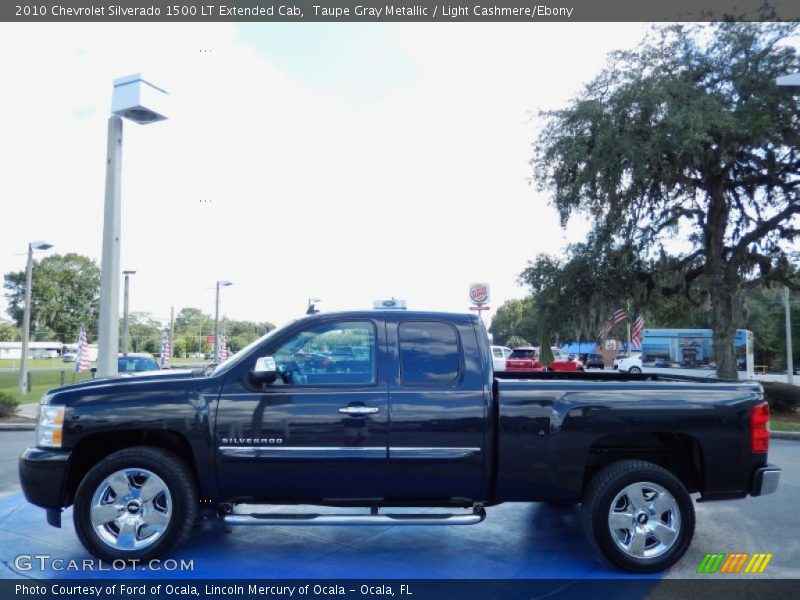Taupe Gray Metallic / Light Cashmere/Ebony 2010 Chevrolet Silverado 1500 LT Extended Cab