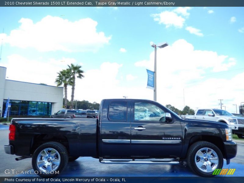 Taupe Gray Metallic / Light Cashmere/Ebony 2010 Chevrolet Silverado 1500 LT Extended Cab