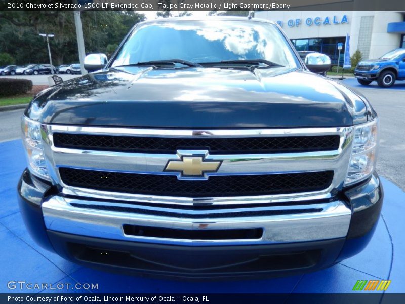 Taupe Gray Metallic / Light Cashmere/Ebony 2010 Chevrolet Silverado 1500 LT Extended Cab