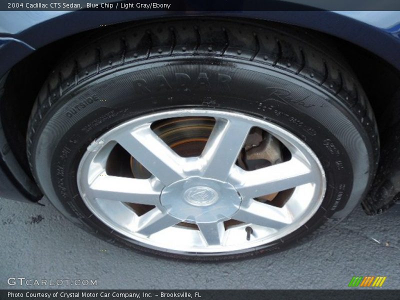 Blue Chip / Light Gray/Ebony 2004 Cadillac CTS Sedan