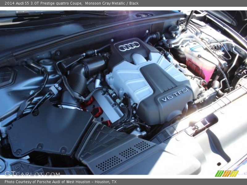 Monsoon Gray Metallic / Black 2014 Audi S5 3.0T Prestige quattro Coupe