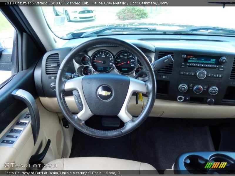 Taupe Gray Metallic / Light Cashmere/Ebony 2010 Chevrolet Silverado 1500 LT Extended Cab