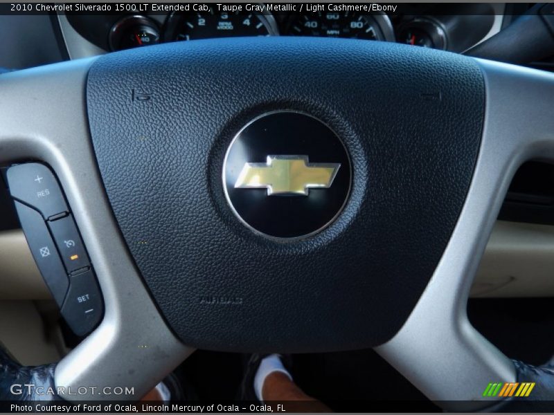 Taupe Gray Metallic / Light Cashmere/Ebony 2010 Chevrolet Silverado 1500 LT Extended Cab