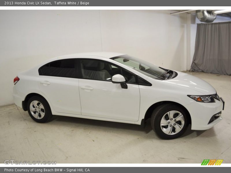 Taffeta White / Beige 2013 Honda Civic LX Sedan