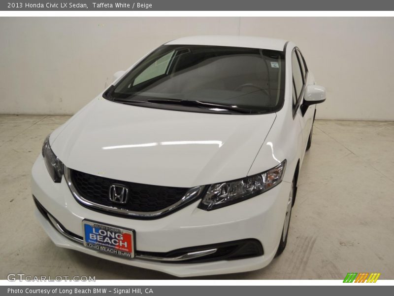 Taffeta White / Beige 2013 Honda Civic LX Sedan