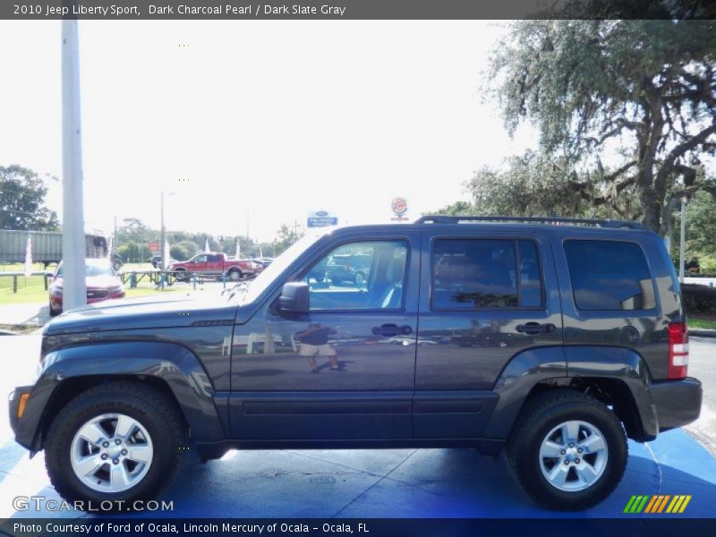 Dark Charcoal Pearl / Dark Slate Gray 2010 Jeep Liberty Sport