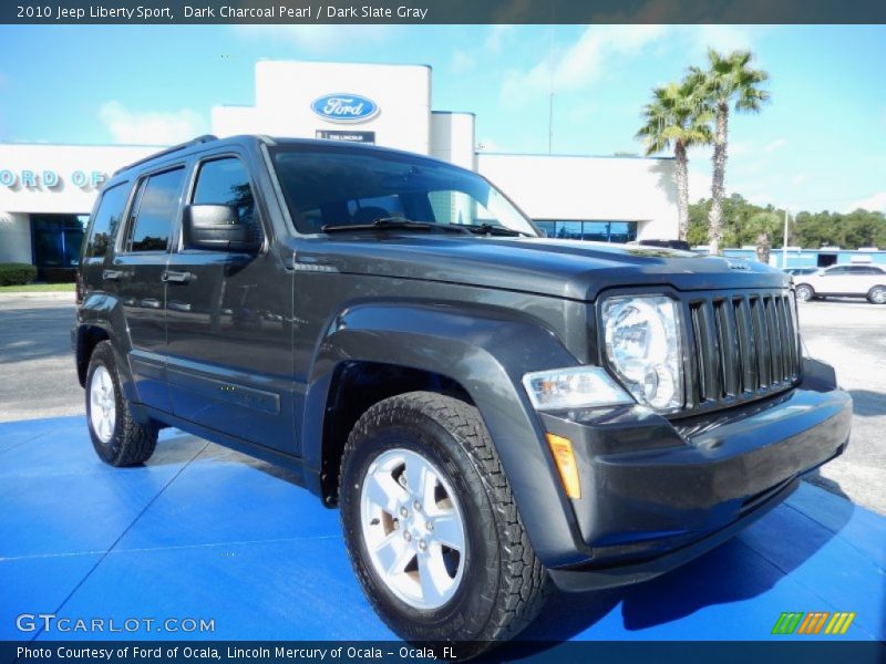 Dark Charcoal Pearl / Dark Slate Gray 2010 Jeep Liberty Sport