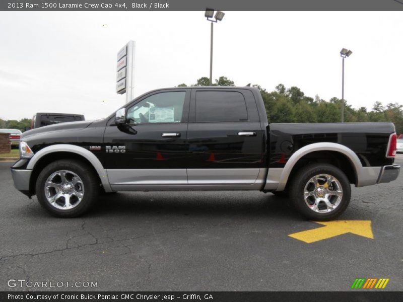 Black / Black 2013 Ram 1500 Laramie Crew Cab 4x4