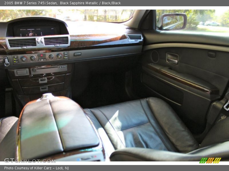 Black Sapphire Metallic / Black/Black 2005 BMW 7 Series 745i Sedan