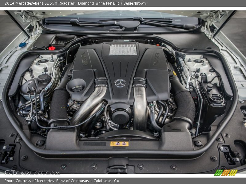 2014 SL 550 Roadster Engine - 4.6 Liter Twin-Turbocharged DOHC 32-Valve VVT V8