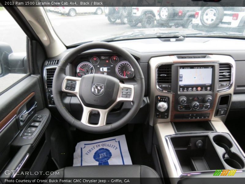 Black / Black 2013 Ram 1500 Laramie Crew Cab 4x4