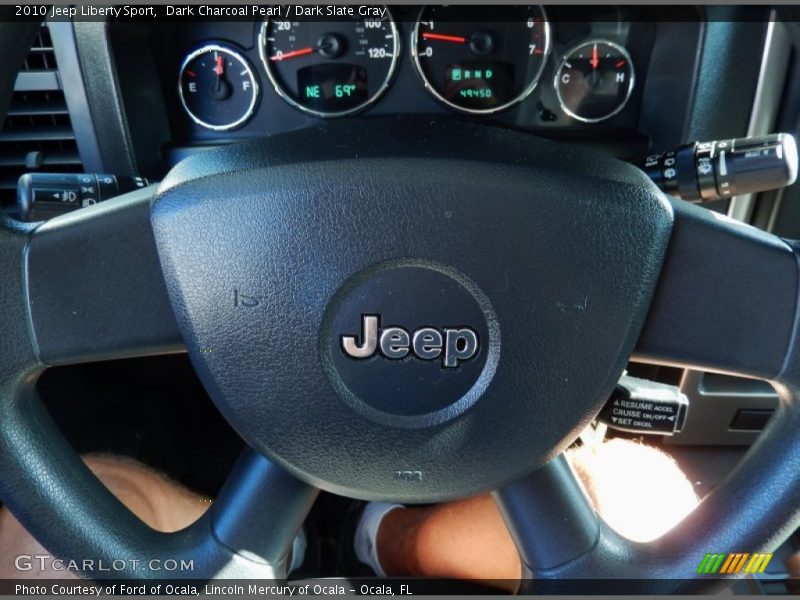 Dark Charcoal Pearl / Dark Slate Gray 2010 Jeep Liberty Sport