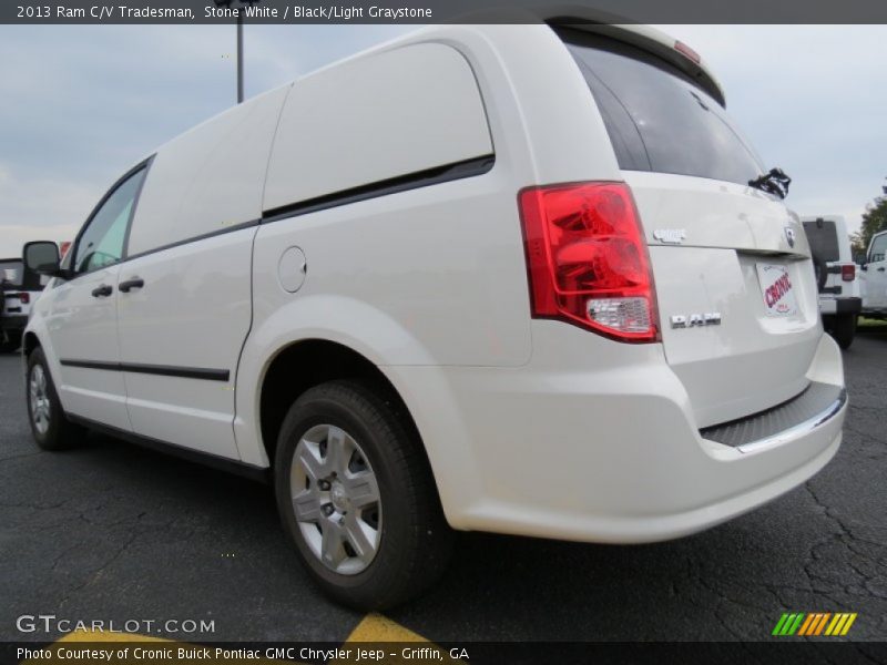 Stone White / Black/Light Graystone 2013 Ram C/V Tradesman