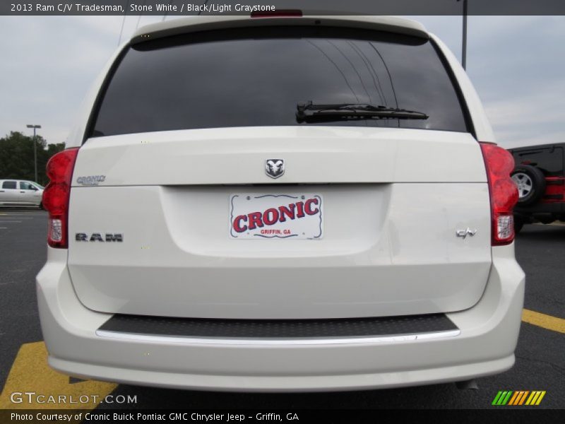 Stone White / Black/Light Graystone 2013 Ram C/V Tradesman