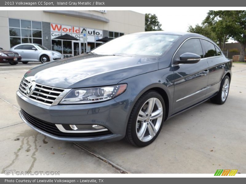 Island Gray Metallic / Black 2013 Volkswagen CC Sport
