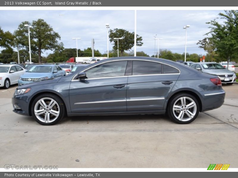 Island Gray Metallic / Black 2013 Volkswagen CC Sport