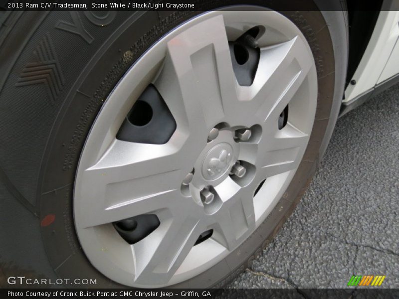 Stone White / Black/Light Graystone 2013 Ram C/V Tradesman