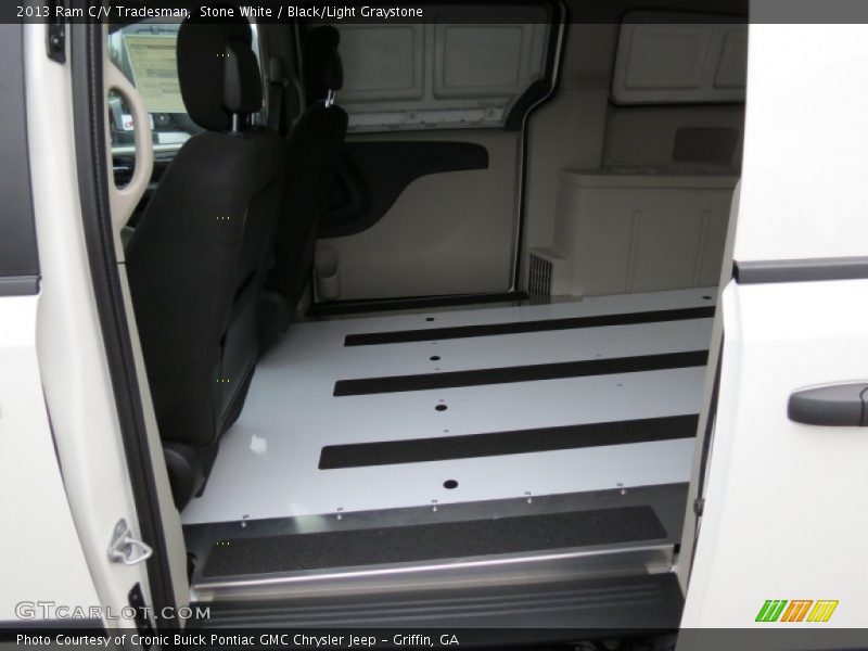 Stone White / Black/Light Graystone 2013 Ram C/V Tradesman