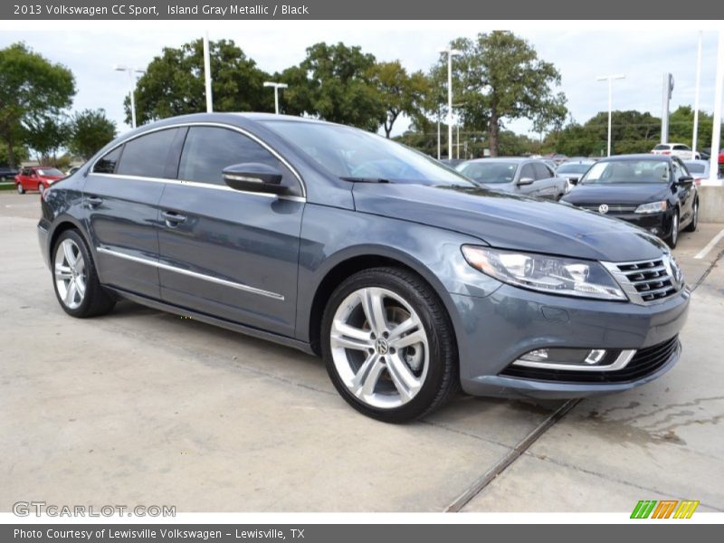 Island Gray Metallic / Black 2013 Volkswagen CC Sport