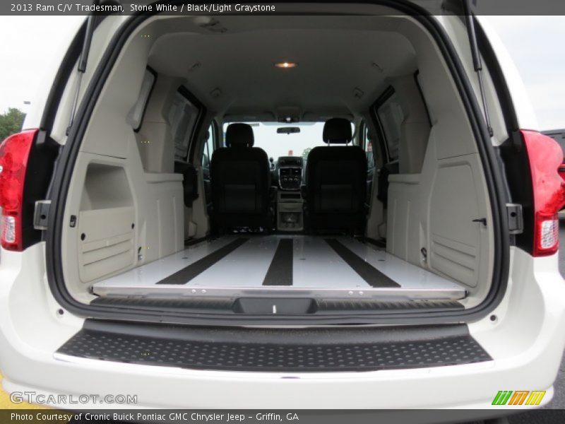 Stone White / Black/Light Graystone 2013 Ram C/V Tradesman