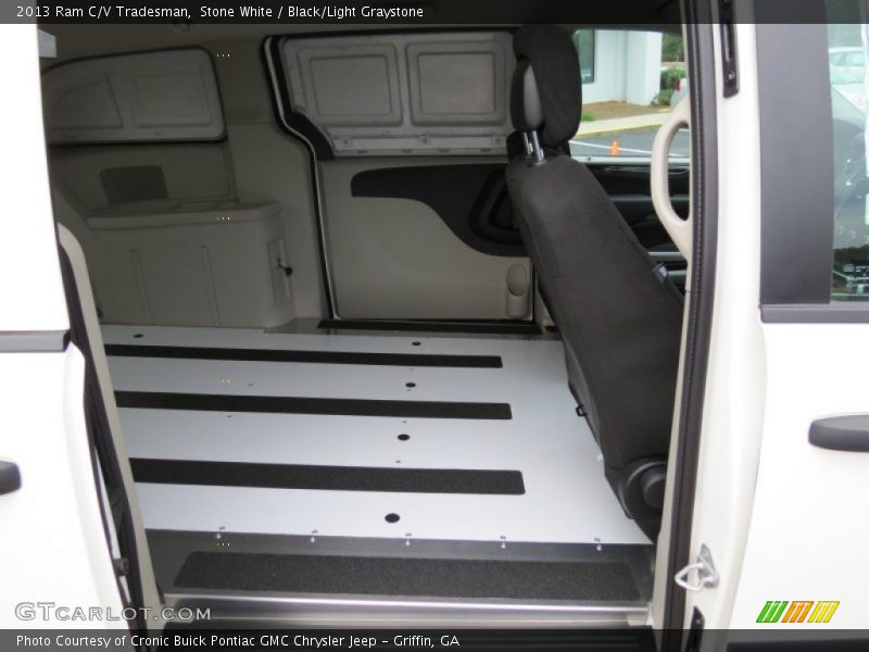 Stone White / Black/Light Graystone 2013 Ram C/V Tradesman