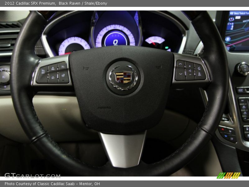 Black Raven / Shale/Ebony 2012 Cadillac SRX Premium