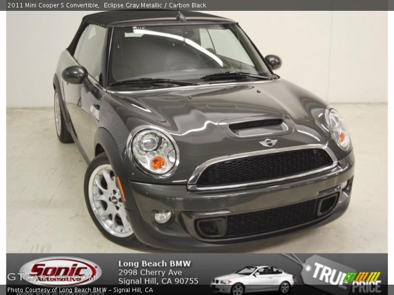 Eclipse Gray Metallic / Carbon Black 2011 Mini Cooper S Convertible