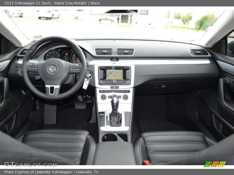 Island Gray Metallic / Black 2013 Volkswagen CC Sport