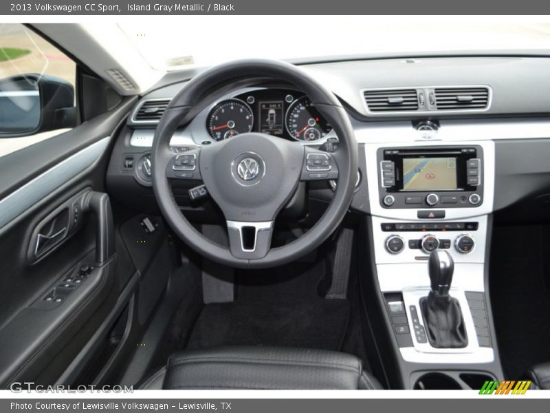 Island Gray Metallic / Black 2013 Volkswagen CC Sport