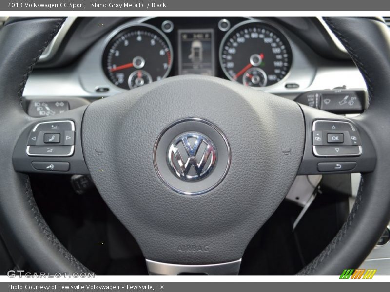 Island Gray Metallic / Black 2013 Volkswagen CC Sport