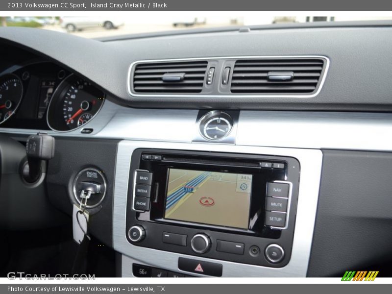 Island Gray Metallic / Black 2013 Volkswagen CC Sport