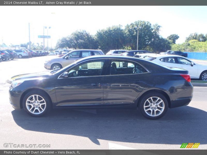Ashen Gray Metallic / Jet Black 2014 Chevrolet Malibu LT