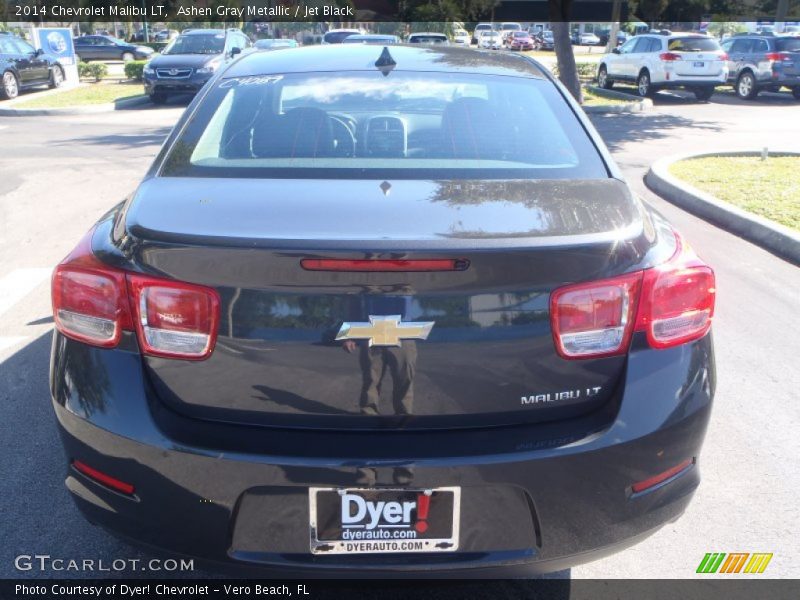 Ashen Gray Metallic / Jet Black 2014 Chevrolet Malibu LT