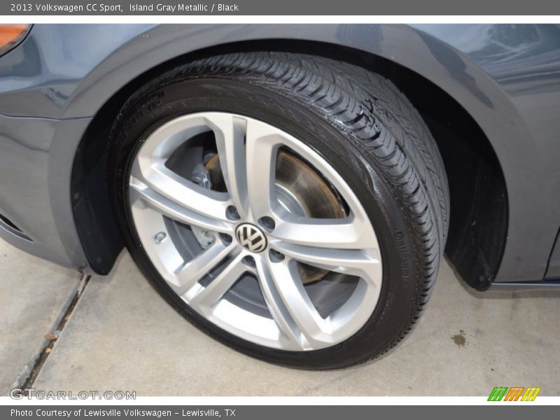 Island Gray Metallic / Black 2013 Volkswagen CC Sport