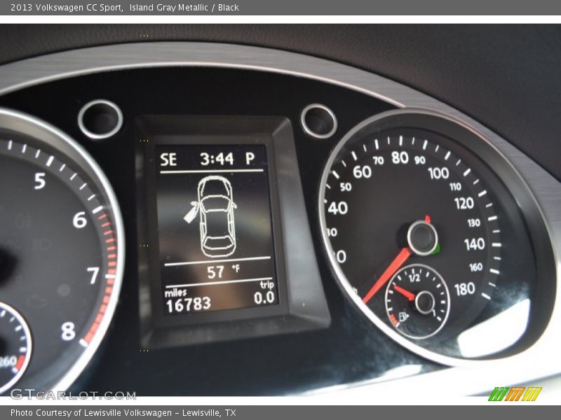 Island Gray Metallic / Black 2013 Volkswagen CC Sport