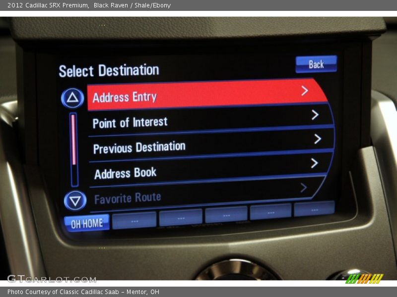 Black Raven / Shale/Ebony 2012 Cadillac SRX Premium