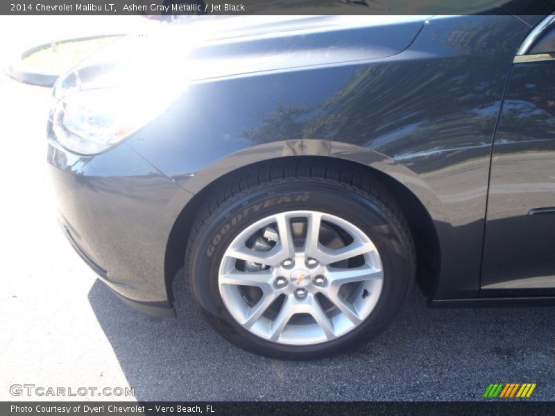 Ashen Gray Metallic / Jet Black 2014 Chevrolet Malibu LT