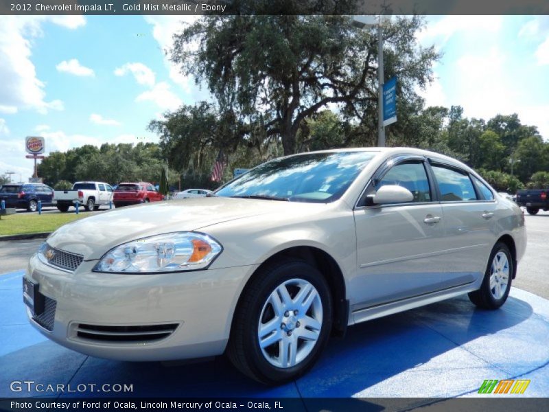 Gold Mist Metallic / Ebony 2012 Chevrolet Impala LT