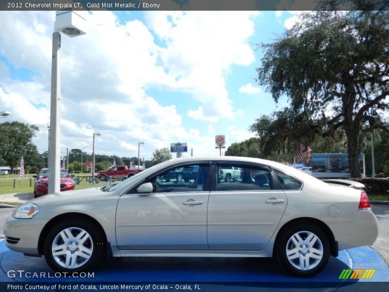 Gold Mist Metallic / Ebony 2012 Chevrolet Impala LT