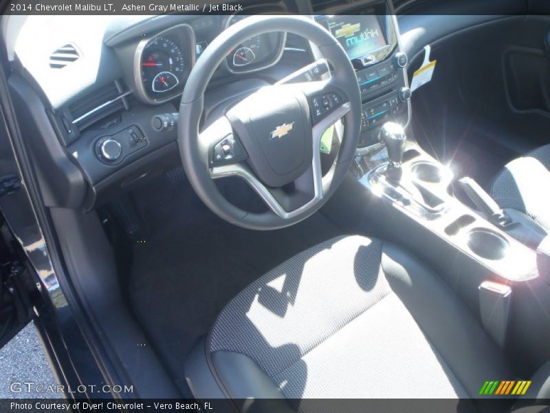 Ashen Gray Metallic / Jet Black 2014 Chevrolet Malibu LT