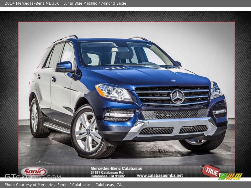 Lunar Blue Metallic / Almond Beige 2014 Mercedes-Benz ML 350