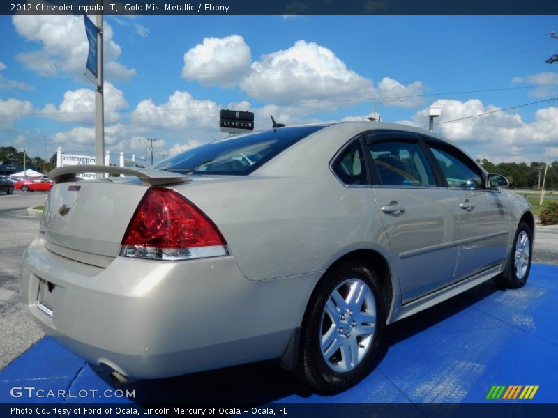 Gold Mist Metallic / Ebony 2012 Chevrolet Impala LT